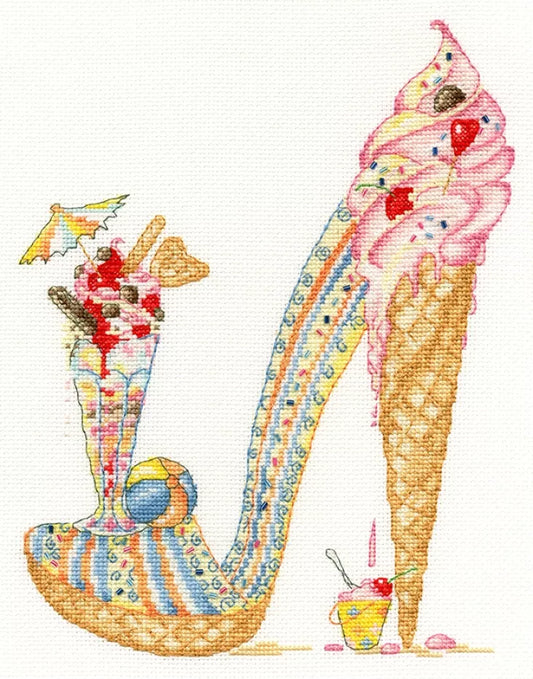 Lazy Sundae - Bothy Threads Cross Stitch Kit XSK4