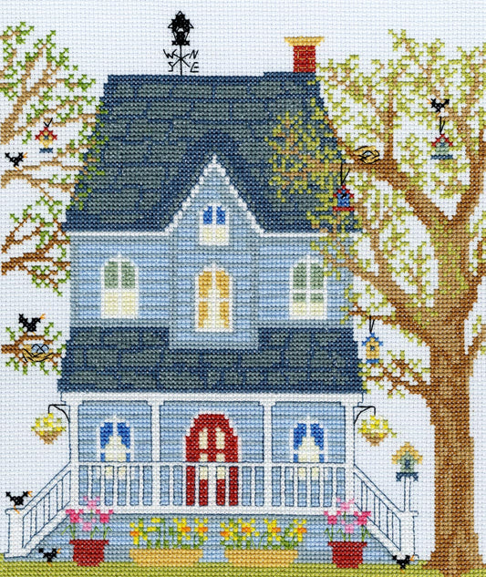 New England Homes: Spring - Bothy Threads Cross Stitch Kit XSS1