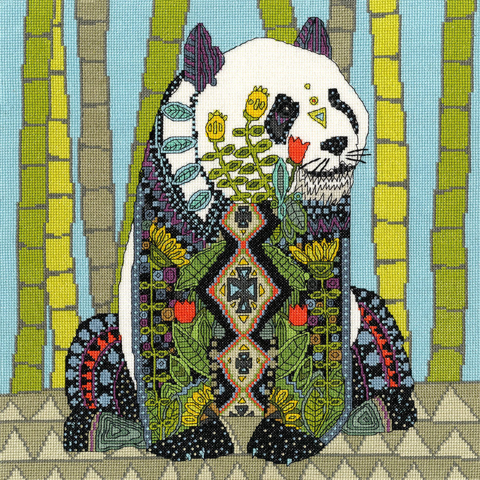 Jewelled Panda - Bothy Threads Cross Stitch Kit XSTU4