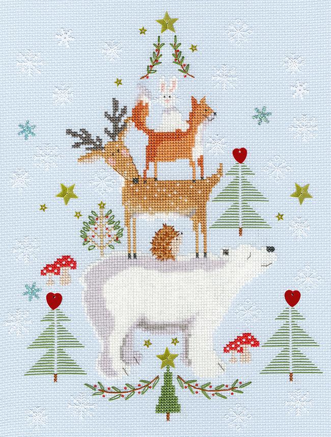 Snowy Stack  - Bothy Threads Cross Stitch Kit XX16