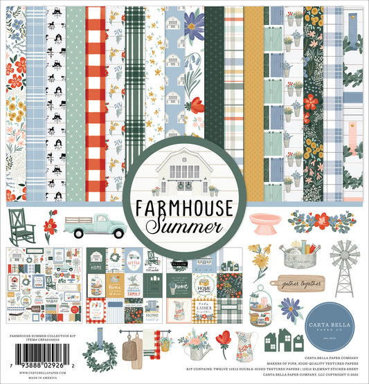 Carta Bella Farmhouse Summer 12x12 Inch Collection Kit (CBFAS150016)