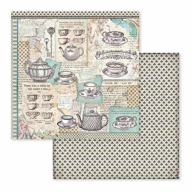 Stamperia Alice 12x12 Inch Paper Pack SBBL52