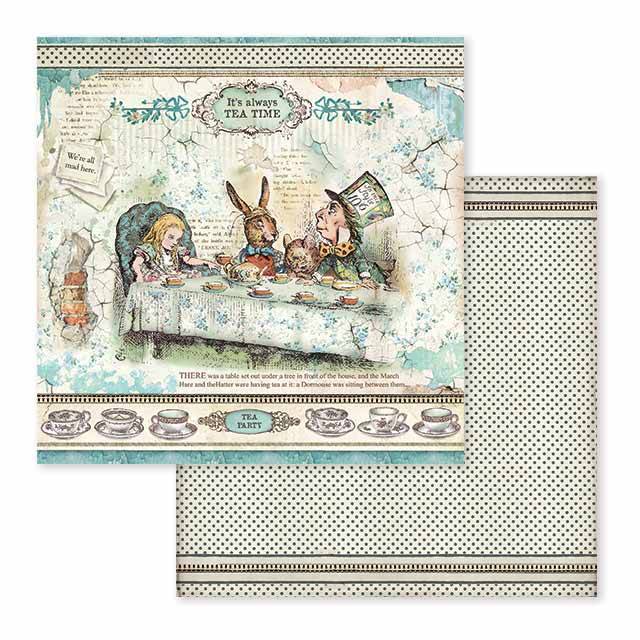 Stamperia Alice 12x12 Inch Paper Pack SBBL52