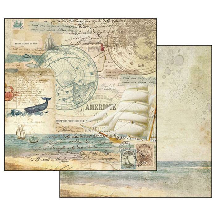 Stamperia Around the World 12x12 Inch Paper Pack SBBL28 for Scrapbooking