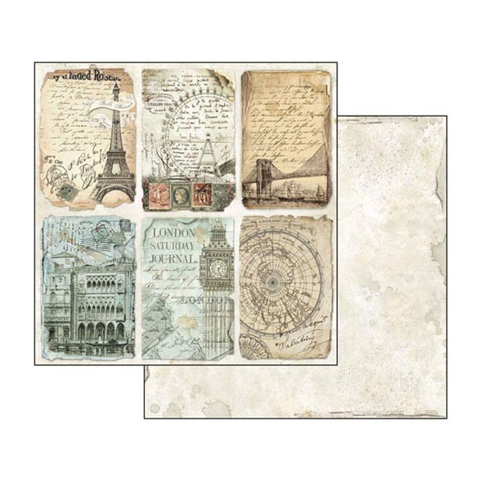 Stamperia Around the World 8x8 Inch Paper Pack (SBBS12) for Scrapbooking