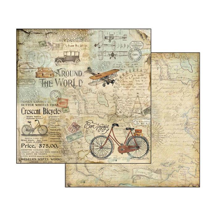 Stamperia Around the World 8x8 Inch Paper Pack (SBBS12) for Scrapbooking