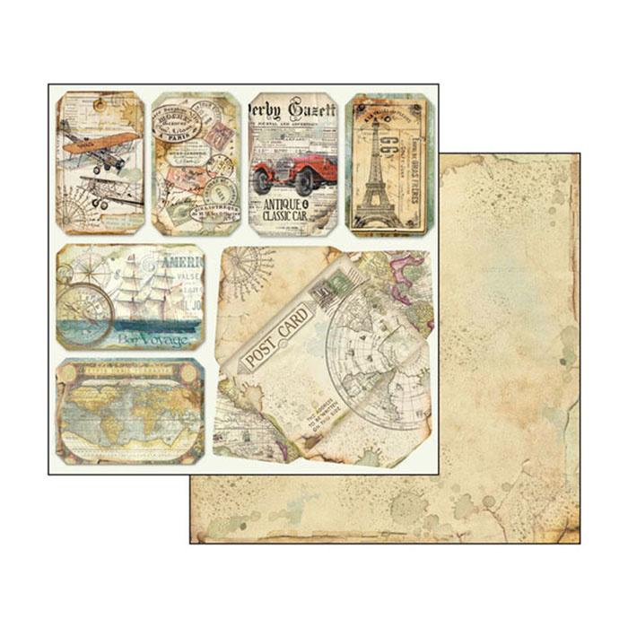 Stamperia Around the World 8x8 Inch Paper Pack (SBBS12) for Scrapbooking