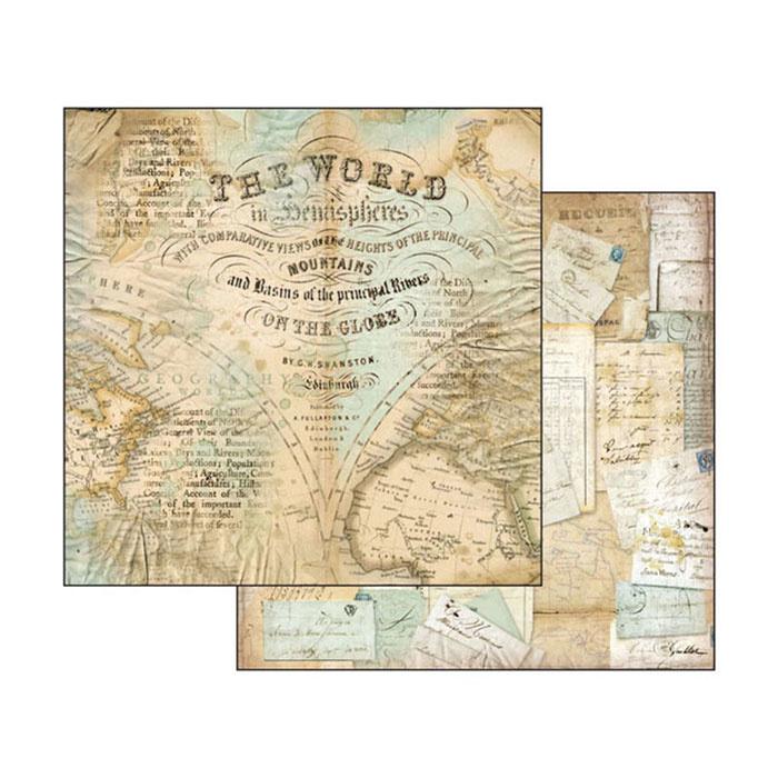 Stamperia Around the World 8x8 Inch Paper Pack (SBBS12) for Scrapbooking