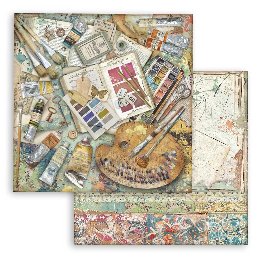 Stamperia Atelier des Arts 12x12 Inch Paper Pack (SBBL85)