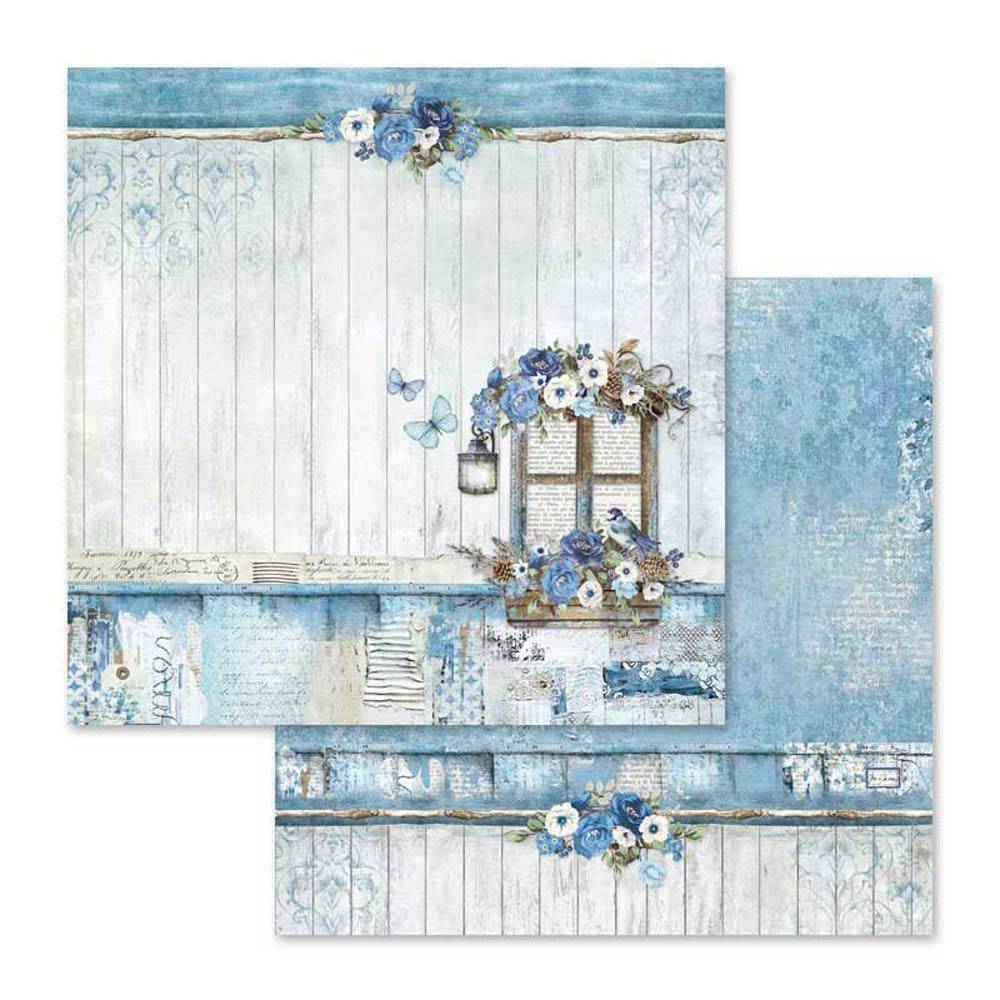 Stamperia Blue Land 12x12 Inch Paper Pack SBBL47 for Scrapbooking