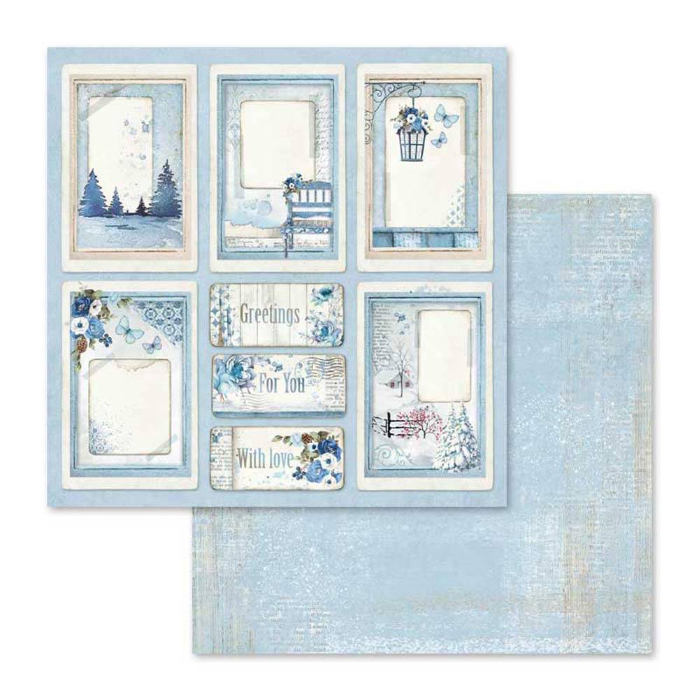 Stamperia Blue Land 12x12 Inch Paper Pack SBBL47 for Scrapbooking