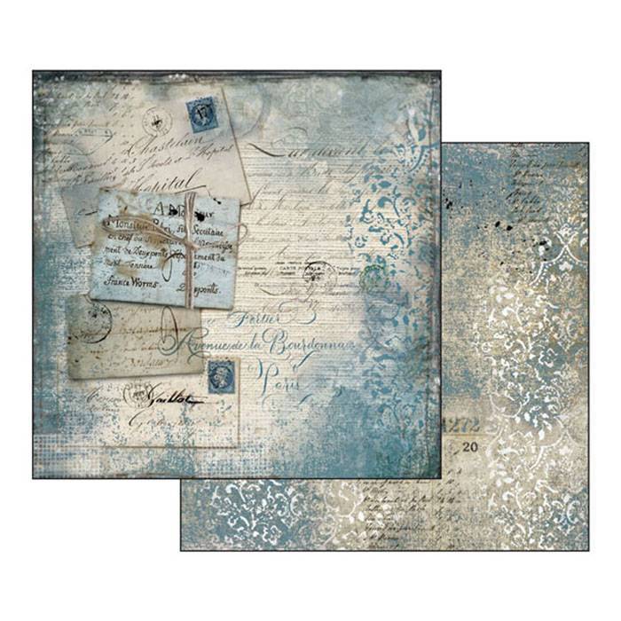 Stamperia Blues 12x12 Inch Paper Pack SBBL26 for Scrapbooking