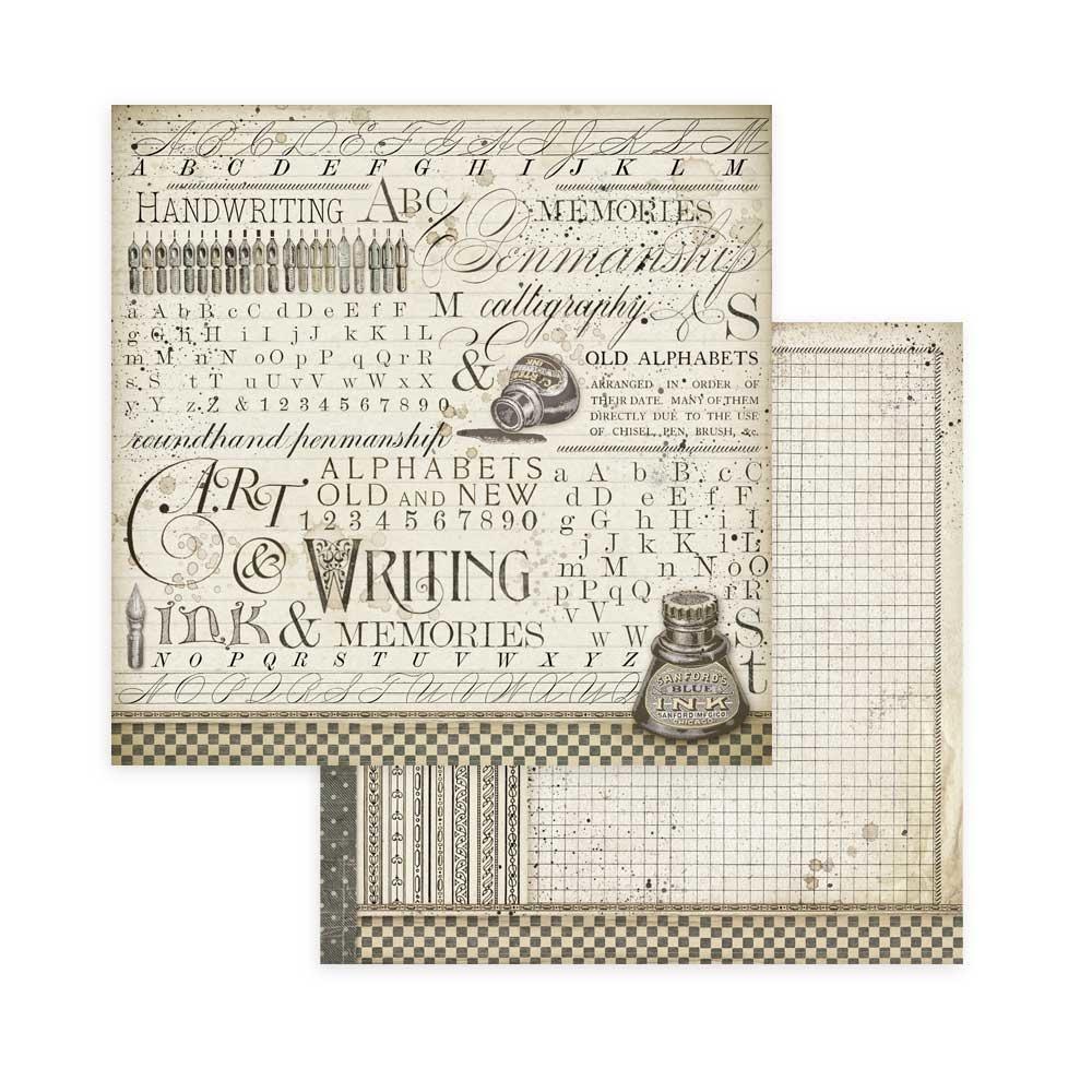 Stamperia Calligraphy 8x8 Inch Paper Pack (SBBS24)