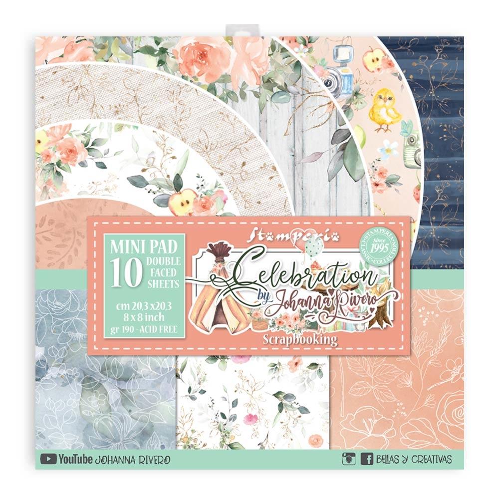 Stamperia Celebration 8x8 Inch Paper Pack (SBBS37)