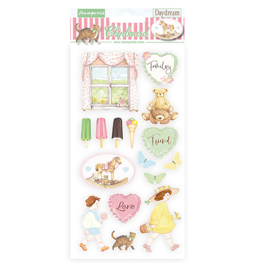 Stamperia Chipboard 15x30cm Daydream Toys (DFLCB53)