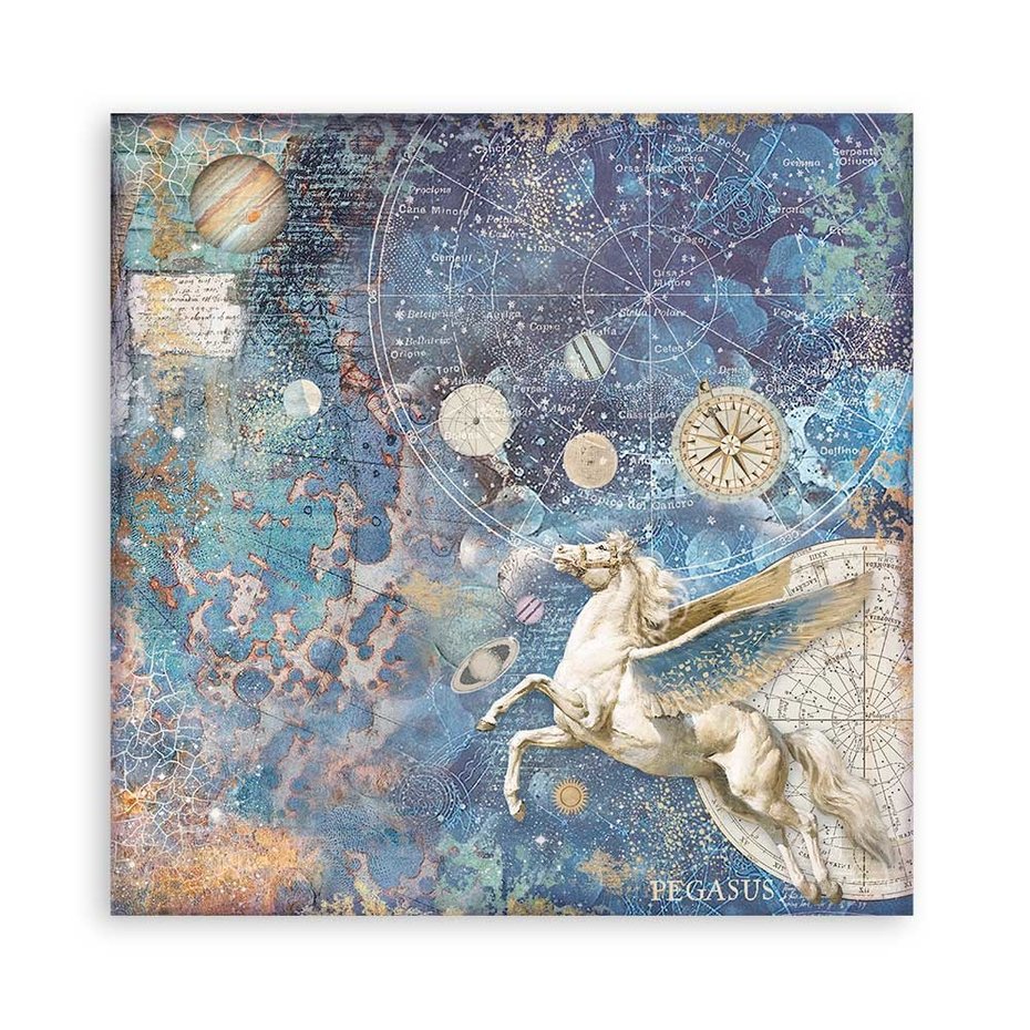 Stamperia Cosmos Infinity Backgrounds 8x8 Inch Paper Pack (SBBS71)