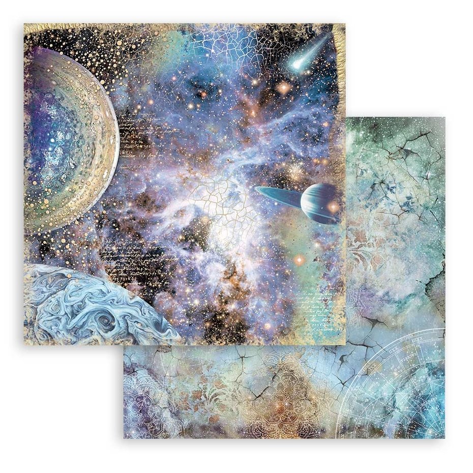 Stamperia Cosmos Infinity Backgrounds 8x8 Inch Paper Pack (SBBS71)