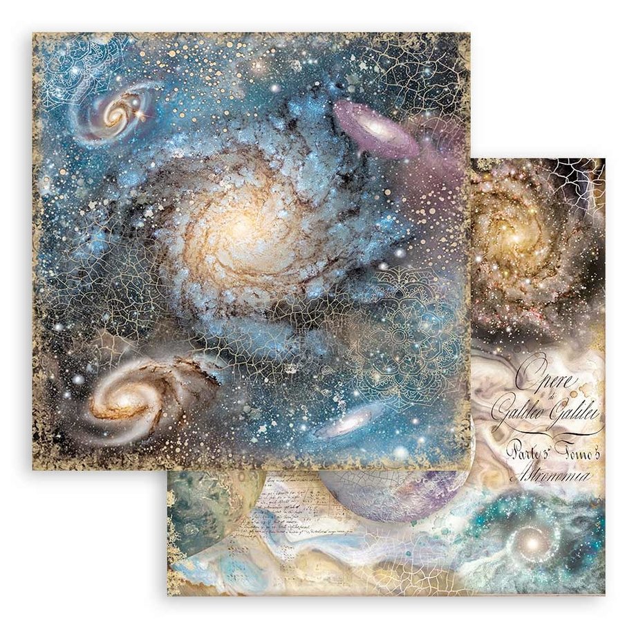 Stamperia Cosmos Infinity Backgrounds 8x8 Inch Paper Pack (SBBS71)