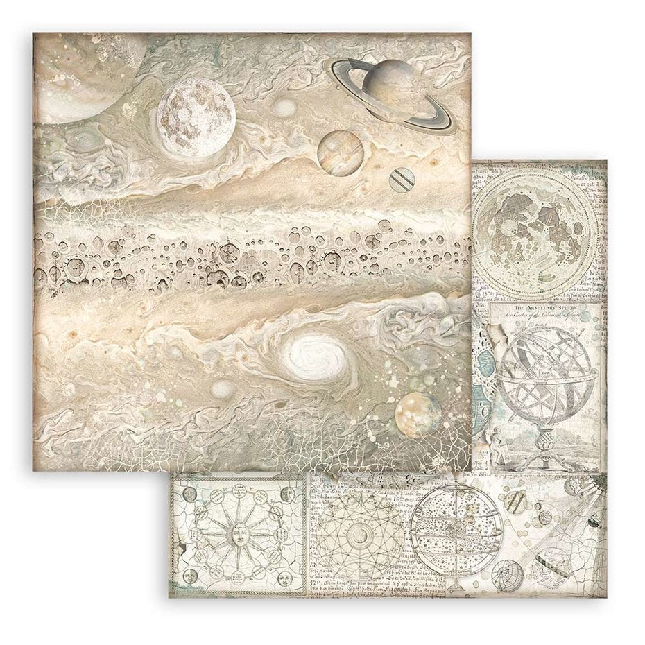 Stamperia Cosmos Infinity Backgrounds 8x8 Inch Paper Pack (SBBS71)