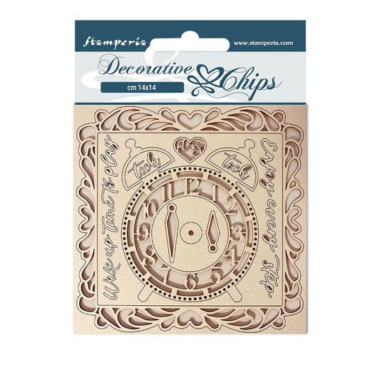 Stamperia Decorative Chips Daydream Clock (SCB125)