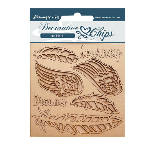 Stamperia Decorative Chips Our Way Journey (SCB139)