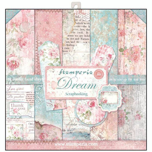 Stamperia Dream 12x12 Inch Paper Pack SBBL27 for Scrapbooking