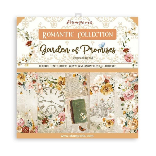 Stamperia Garden of Promises 8x8 Inch Paper Pack (SBBS59)