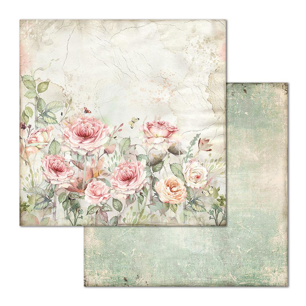 Stamperia House of Roses 12x12 Inch Paper Pack (SBBL66) for Scrapbooking