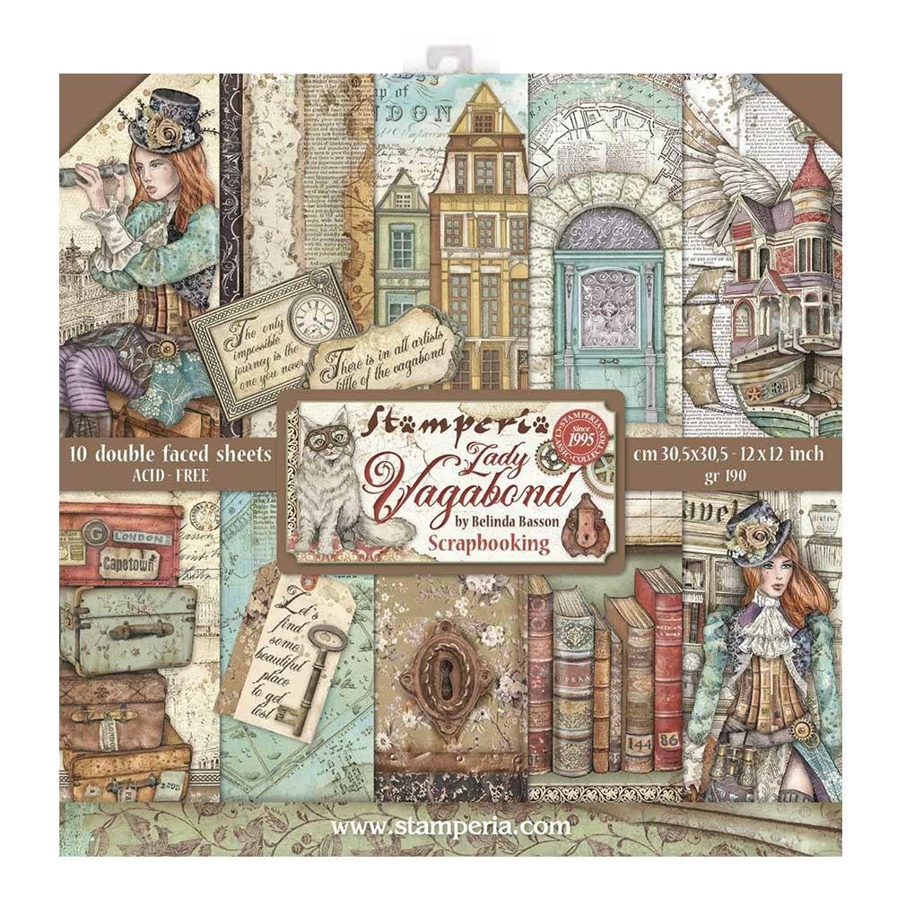 Stamperia Lady Vagabond 12x12 Inch Paper Pack (SBBL82)