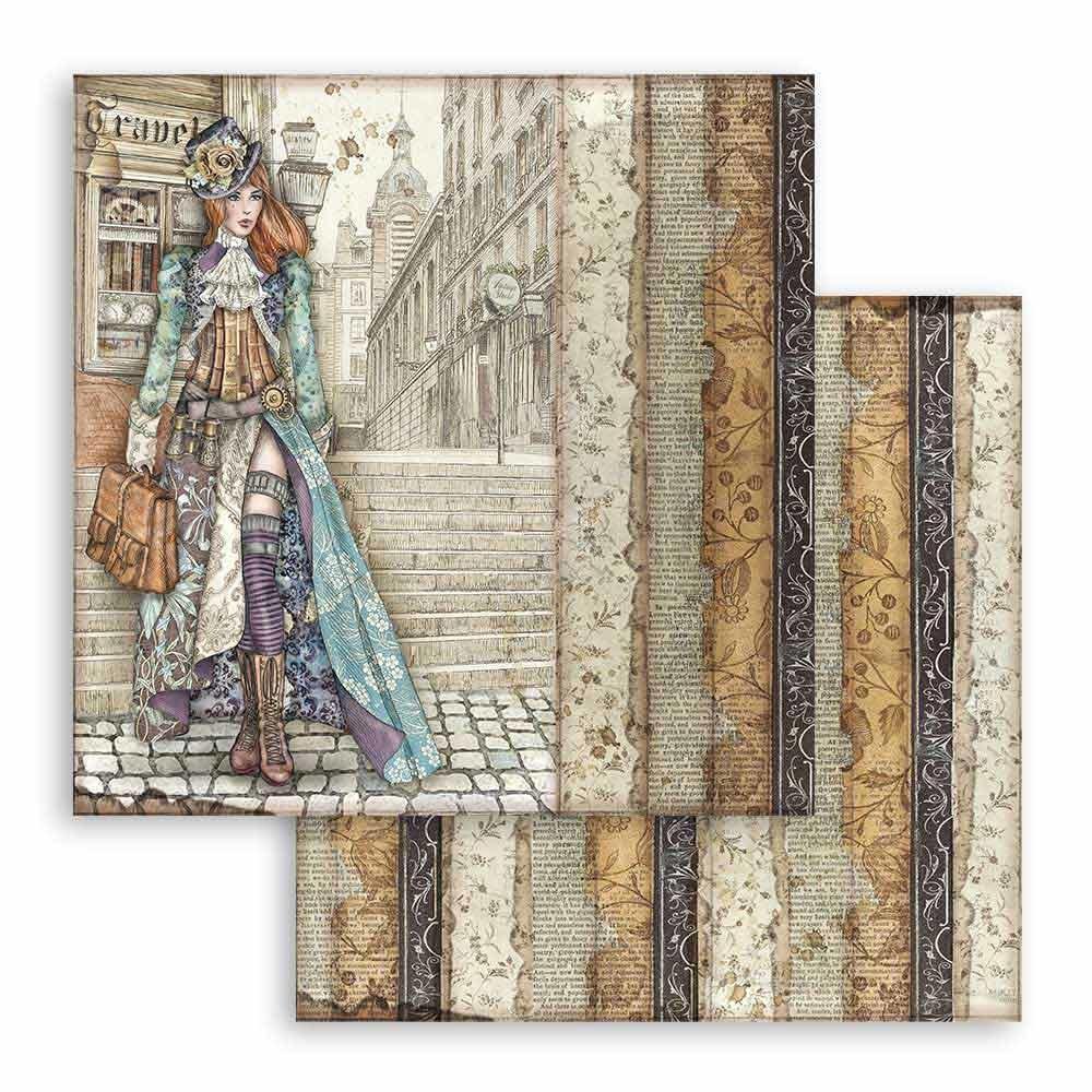 Stamperia Lady Vagabond 12x12 Inch Paper Pack (SBBL82)