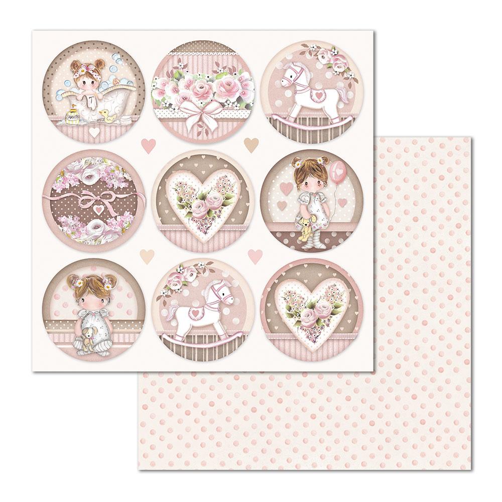 Stamperia Little Girl 12x12 Inch Paper Pack (SBBL67) for Decoupage