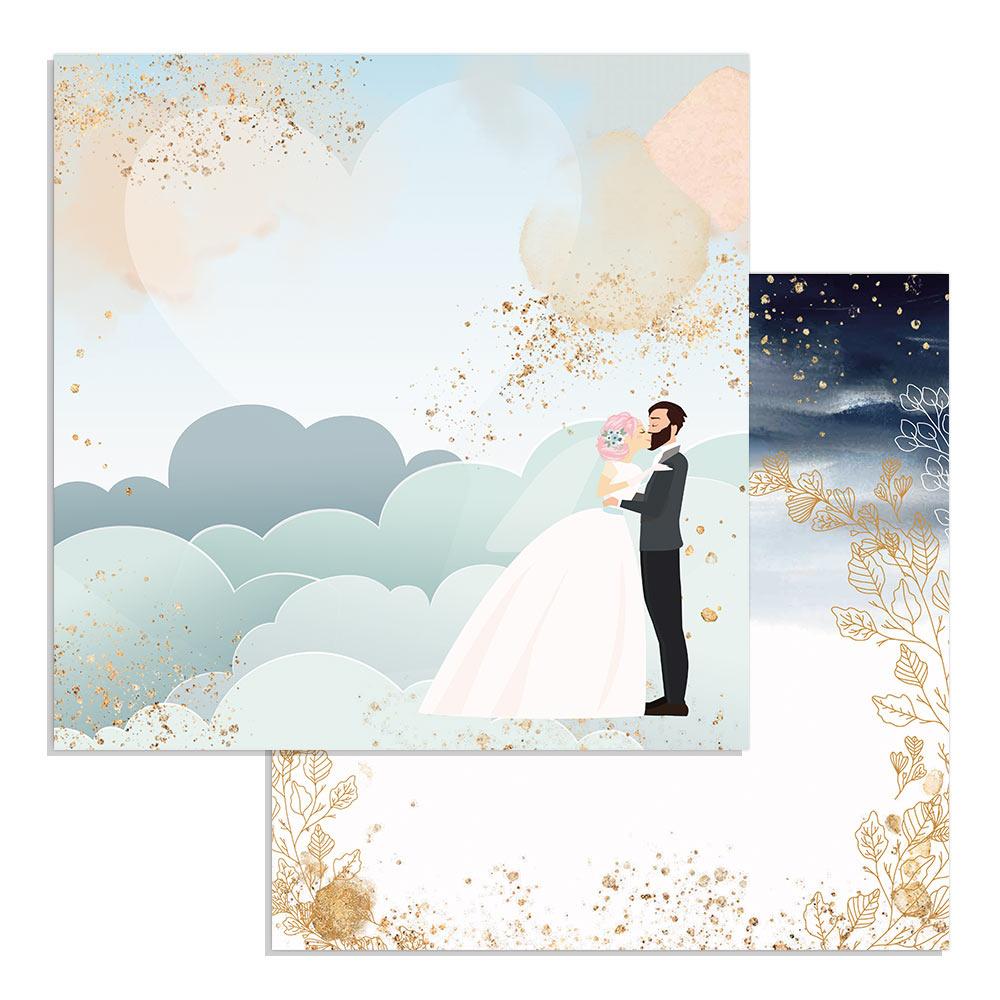 Stamperia Love Story Clouds 12x12 Inch Decoupage Napkin  (SBB724)