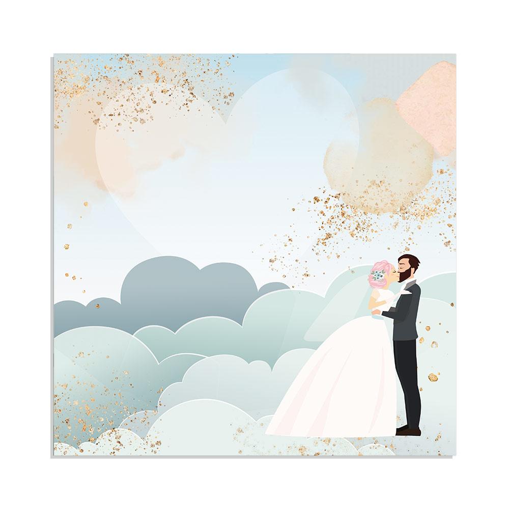 Stamperia Love Story Clouds 12x12 Inch Decoupage Napkin  (SBB724)