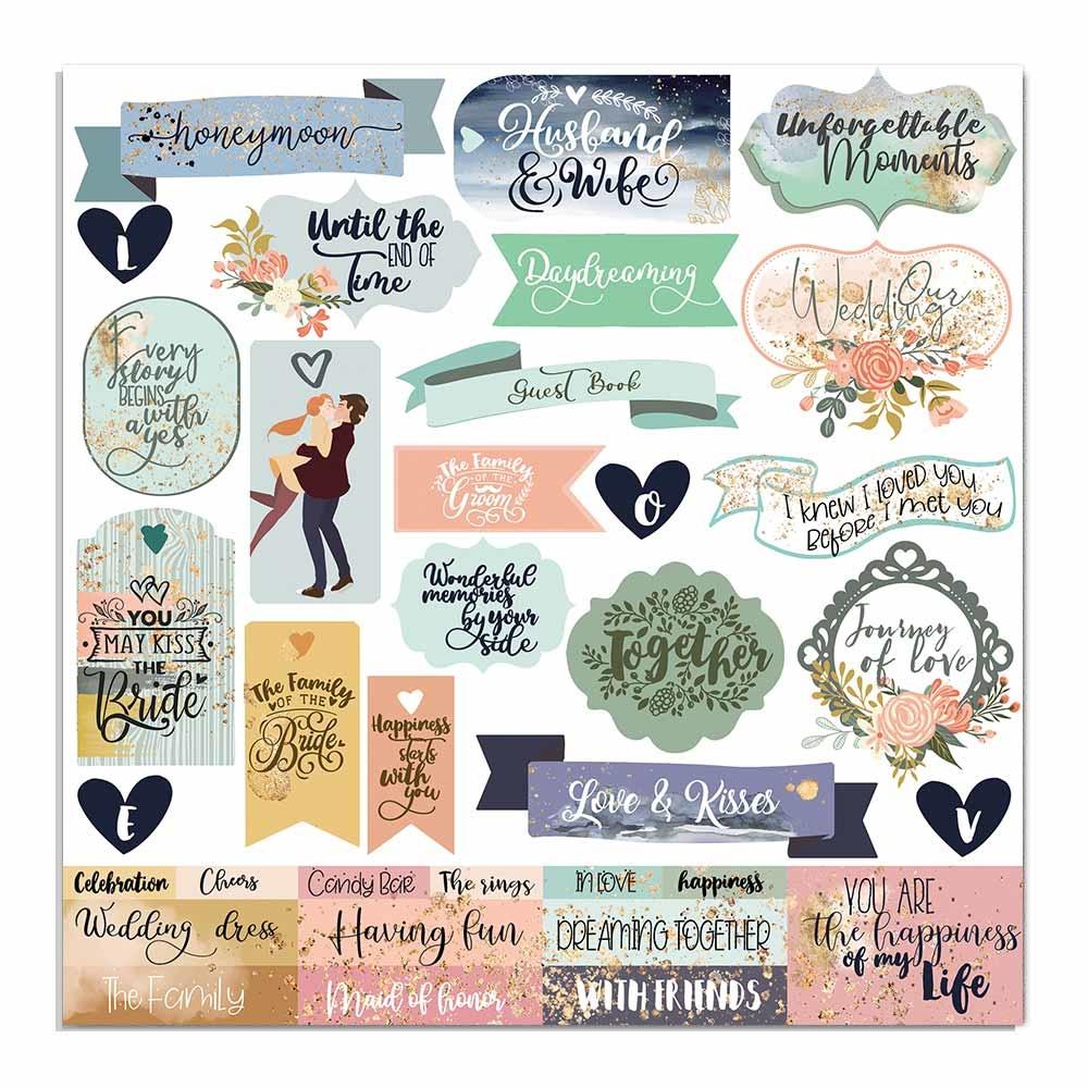 Stamperia Love Story Quotes 12x12 Inch Decoupage Napkin (SBB723)