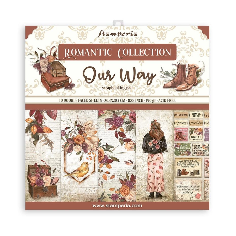 Stamperia Our Way 8x8 Inch Paper Pack (SBBS64)