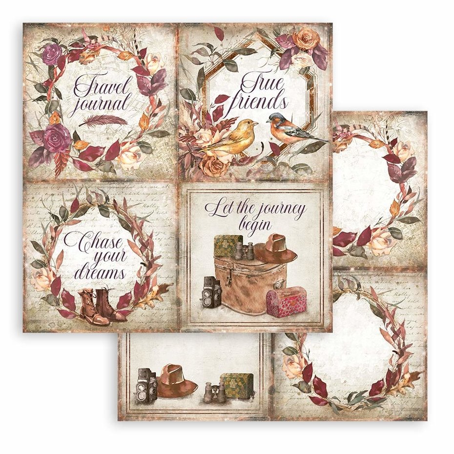 Stamperia Our Way 8x8 Inch Paper Pack (SBBS64)