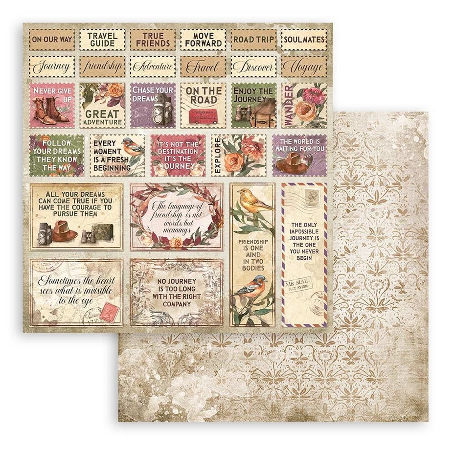 Stamperia Our Way 8x8 Inch Paper Pack (SBBS64)