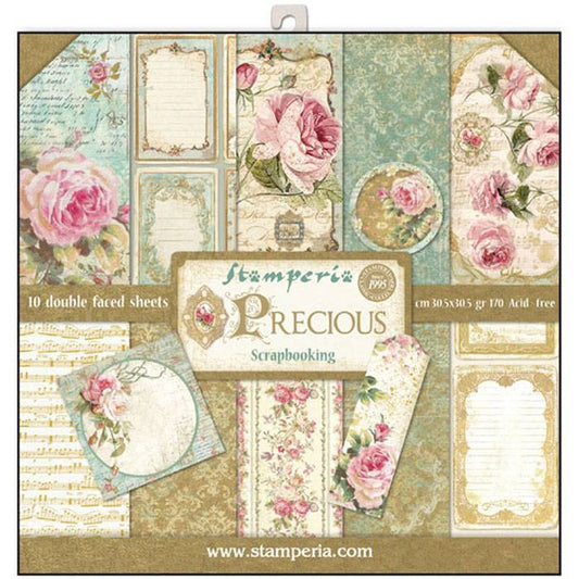 Stamperia Precious 12x12 Inch Paper Pack SBBL24