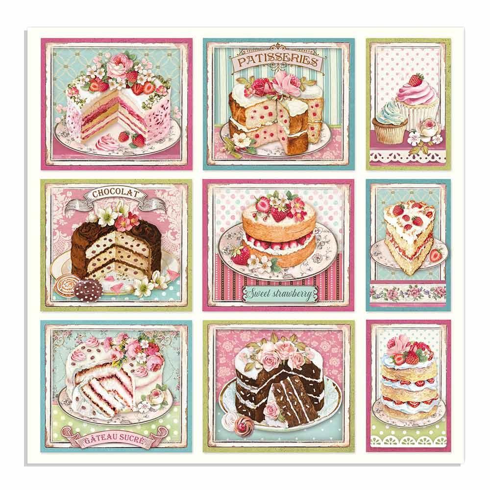 Stamperia Sweety Cakes 12x12 Inch Decoupage Napkin (SBB735)